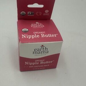 Earth Mama Organic Nipple Butter 2 Fl Oz - Lanolin-Free Moisturizing Cream